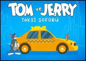 Tom ve Jerry Taksi Şoförü - Taksi şoförü olarak müşteriyi ilk sen kap yoldaki engellere takılmadan rakiplerinden önce bitiş çizgisine ulaş