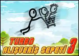 Turbo Alışveriş Sepeti 3 - Süper oyunun 3.sü alışveriş sepetini güçlendir turnuvanın galibi ol