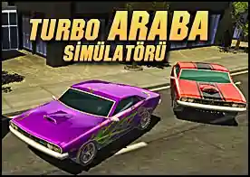 Turbo Araba Simülatörü 3D - Bu güzel simülasyon oyununda yüksek motor gücüne sahip 5 arabayı özelliklerini yükseltip bölümleri tamamlayın