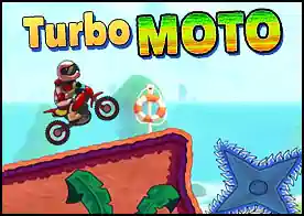 Turbo Moto - Turbo motorsikleti kullanarak zorlu yolları aş bölümleri tamamla