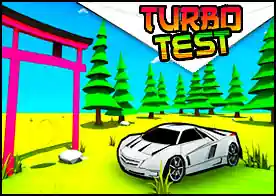 Turbo Test - Yeni yarış arabasının en zorlu yol koşullarında test edilmesi gerekiyor zorlu parkurları aracı düşürmeden tamamla