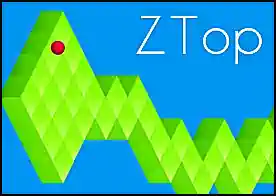Ztop - Ztop dikkat ve beceri isteyen bir oyundur kırmızı topu düşürmeden yeşil yol üzerinde ilerletin